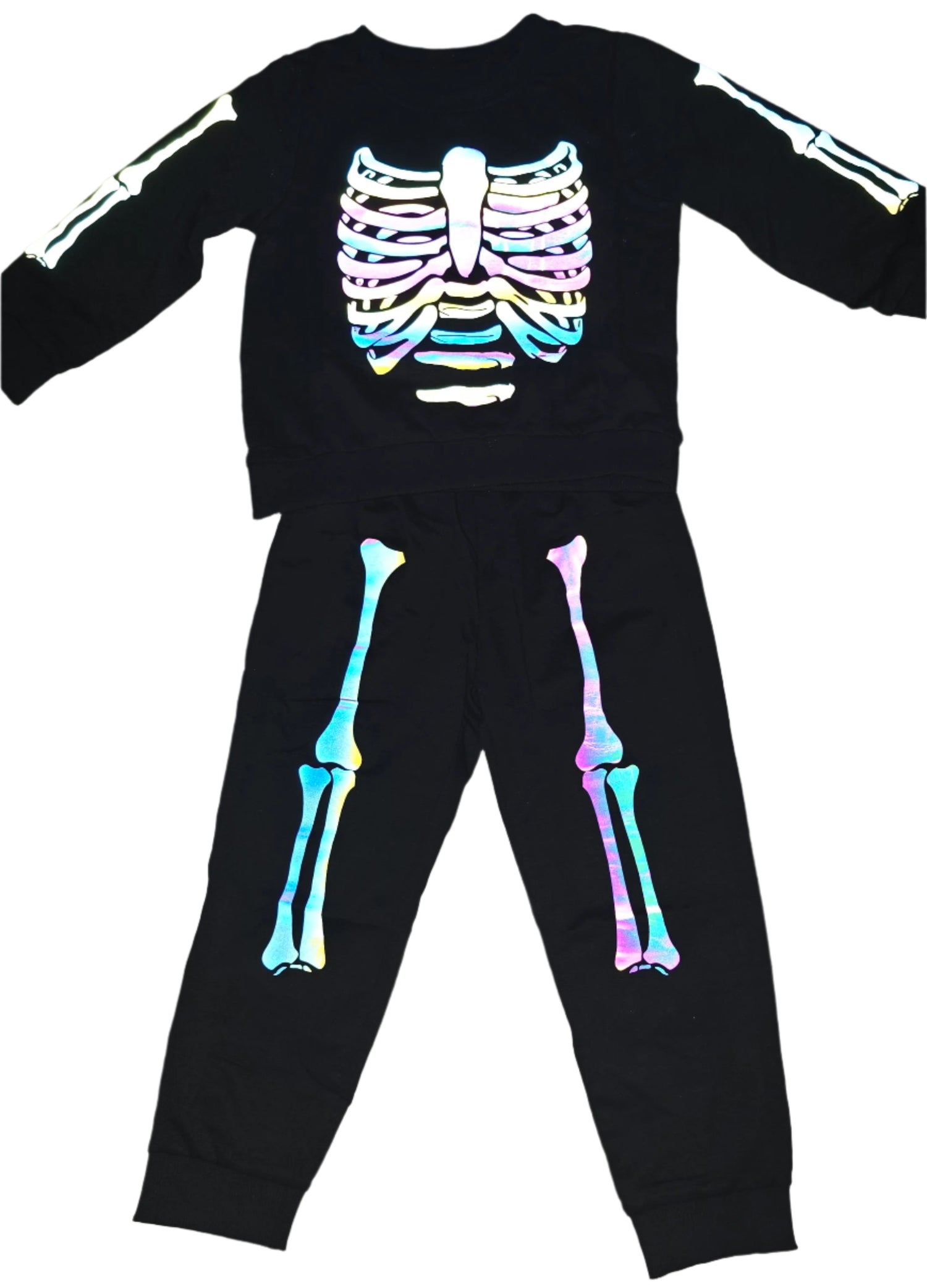 Long Sleeve set Skeleton ( Glows in the dark )