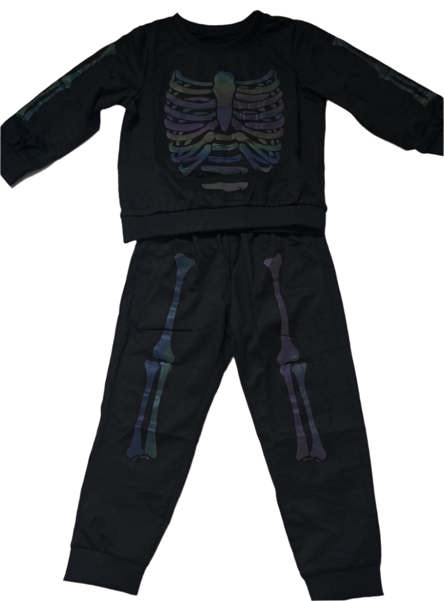 Long Sleeve set Skeleton ( Glows in the dark )